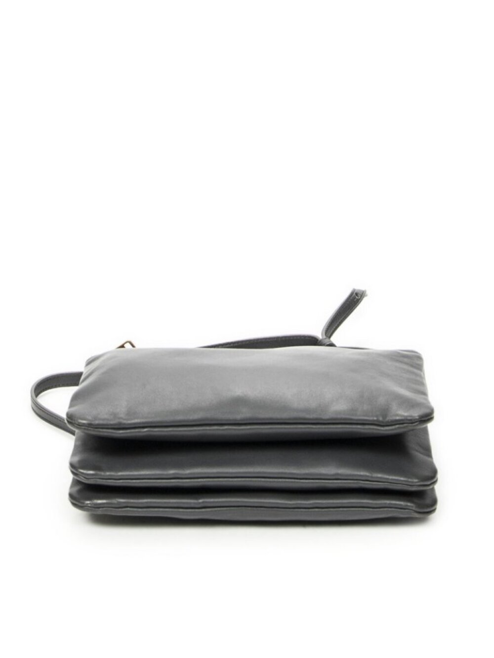 Celine Small Trio Crossbody Gray Calfskin Leather - Picture 6 of 11